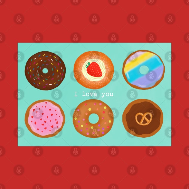 This is a beautiful drawing of a box of donuts. What is your favourite? I love strawberry and fresh cream donuts. by lonelychiwawa