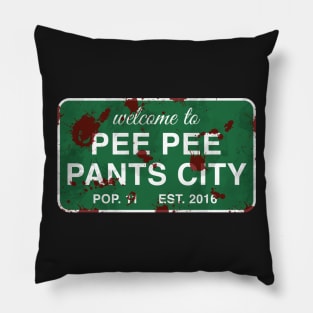 Pee Pee Pants City (TV Version) Pillow