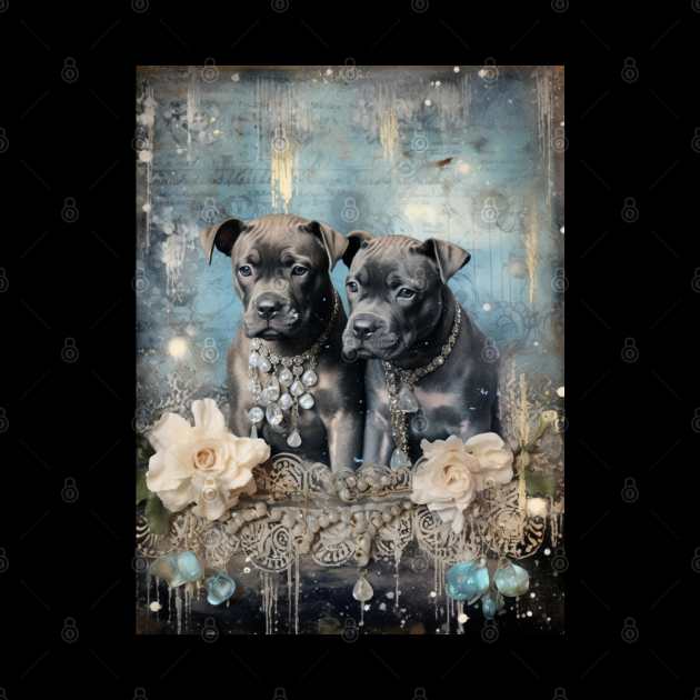 Staffy Vintage by Enchanted Reverie