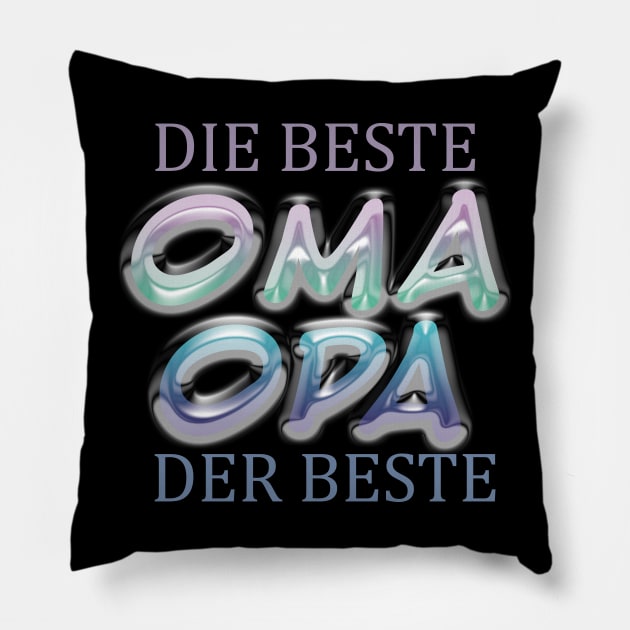 Best Oma, best Opa in German Pillow by PandLCreations