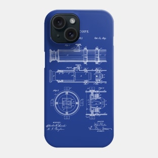 Nautical Telescope 1891 Patent Blueprint Phone Case