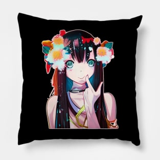 Anime Girl Waifu Japanese Aesthetic Kawaii Otaku Pillow