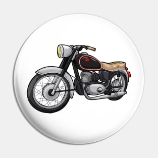 Motorcycle with seat Pin