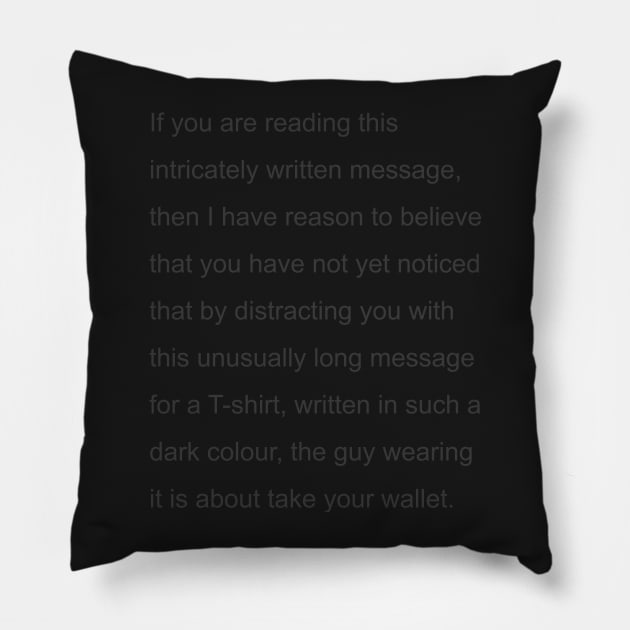 Wallet Prank Pillow by Dnatz