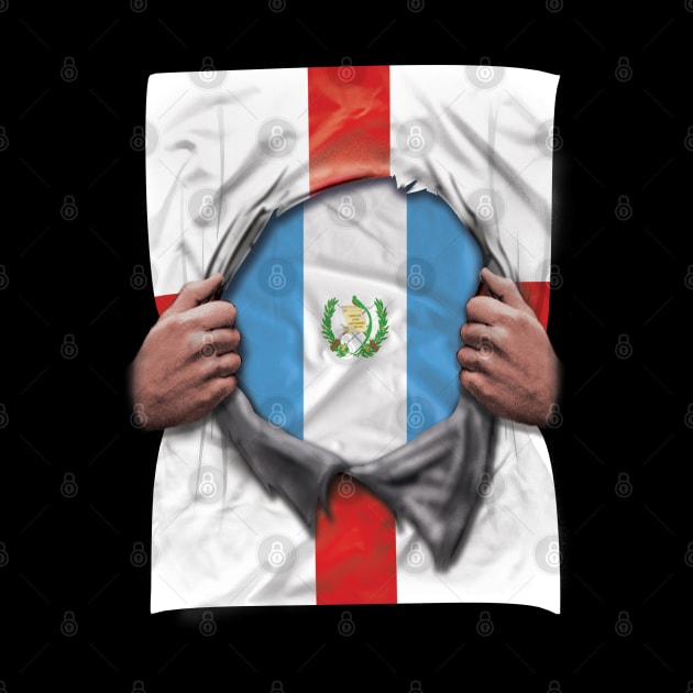 Guatemala Flag English Flag Ripped - Gift for Guatemalan From Guatemala by Country Flags