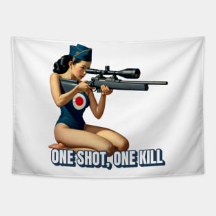 Sniper Girl Tapestry