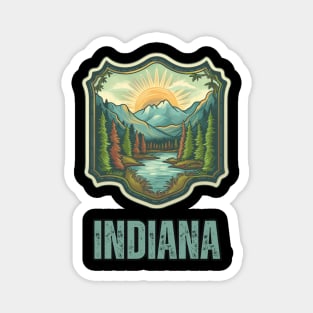 Indiana State USA Magnet