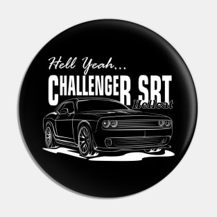 Challenger SRT Hellcat (White Print) Pin