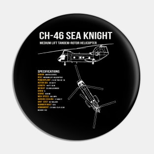 CH-46 Sea Knight Helicopter Pin