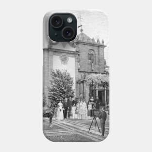 Wedding in the Coimbra Chapel  of Braga (Portugal) Monochrome Edition Phone Case