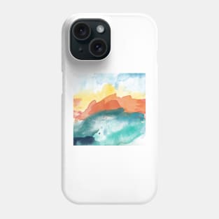 High Tide Abstract #watercolor #painting Phone Case