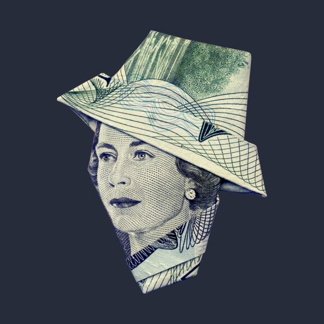 YOUNG QUEEN ELIZABETH / MONEY ORIGAMI by yosuke