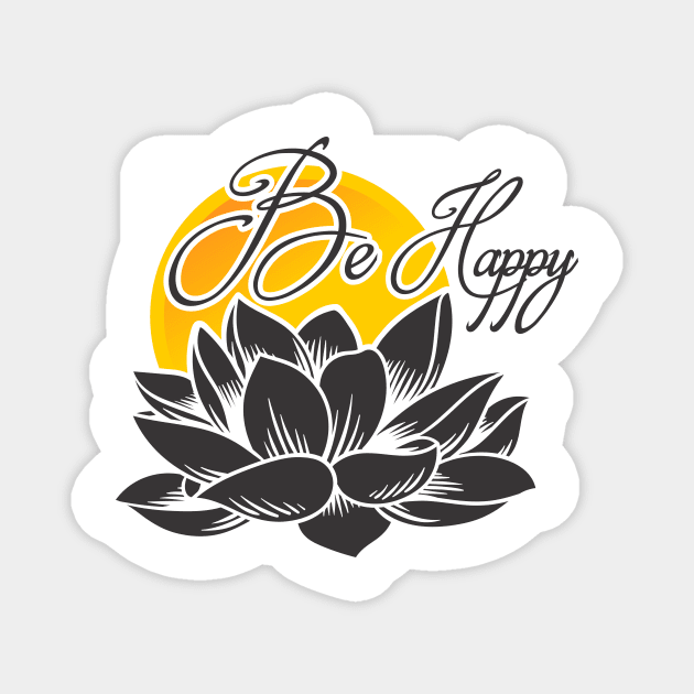 Be Happy Magnet by jampelabs