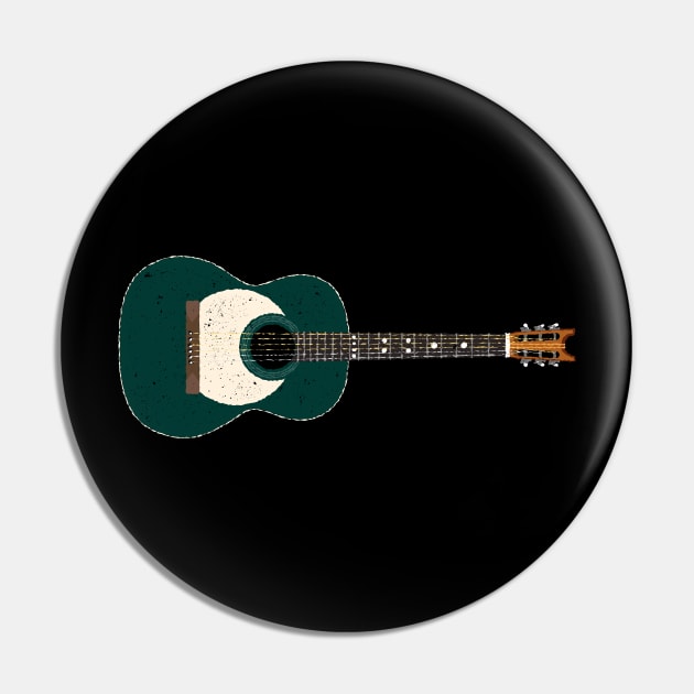 Dave Evans Green Moon Stagefright Acoustic Guitar Pin by Daniel Cash Guitar