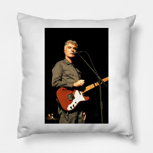 David Byrne Photograph Pillow by Concert Photos