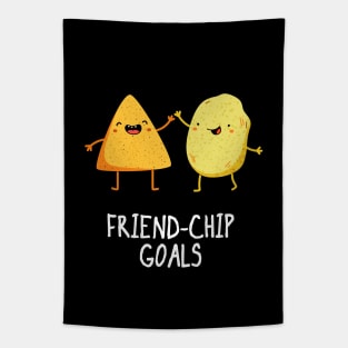 Friendchip Goals Cute Funny Friendship Pun Tapestry