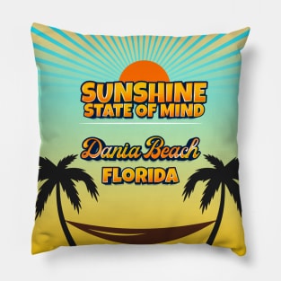 Dania Beach Florida - Sunshine State of Mind Pillow