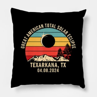 Texarkana Tx Texas Total Solar Eclipse 2024 Pillow