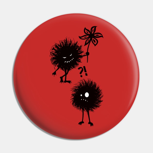 Evil Bugs Friends - Funny Cute Characters Pin by Boriana Giormova