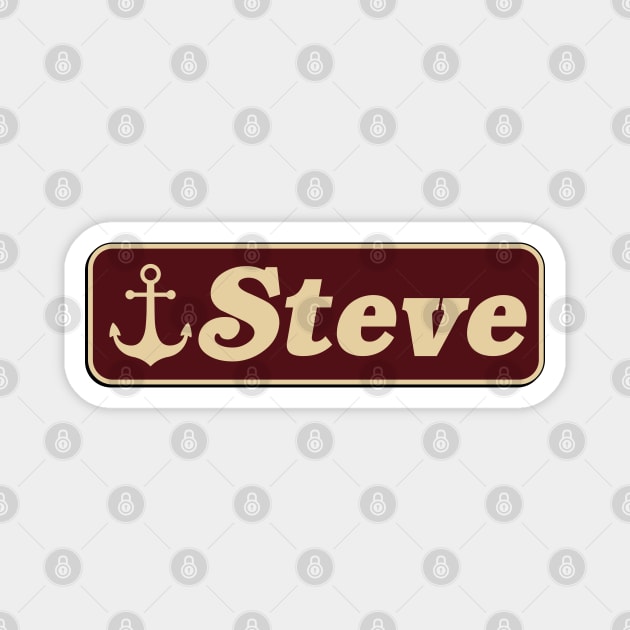 Steve Harrington name tag - Stranger Things Magnet by Dopamine Creative