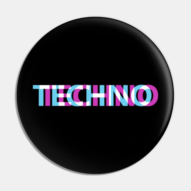 Techno 3D Pin by SPAZE