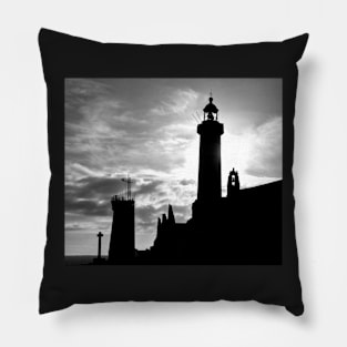 Saint-Mathieu at sunset Pillow