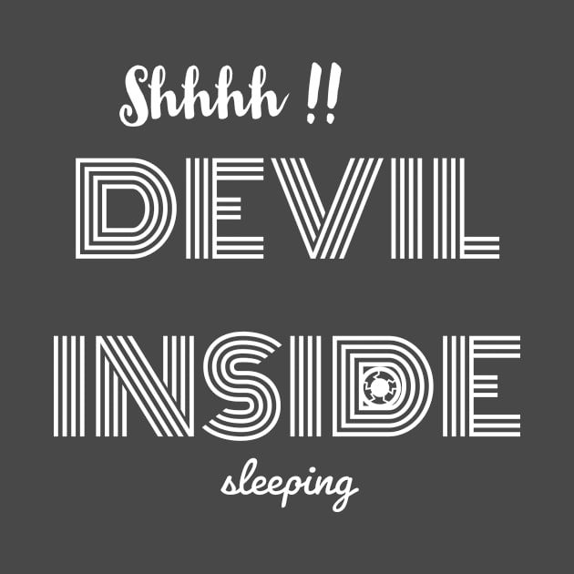 devil quote text trendy product by Jcollection77