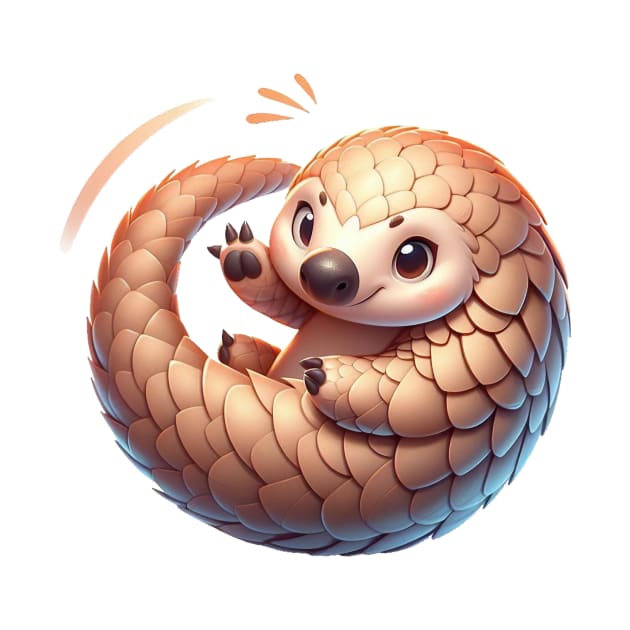 Adorable Pangolin by Dmytro