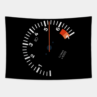 911 Sideways Tachometer Tapestry