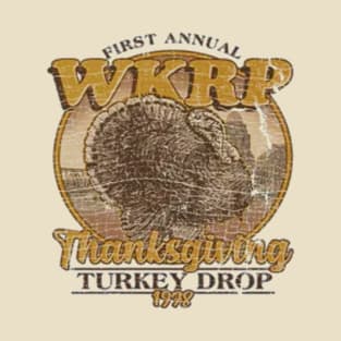 First Annual WKRP Thanksgiving Day Turkey Drop Gift Idea T-Shirt