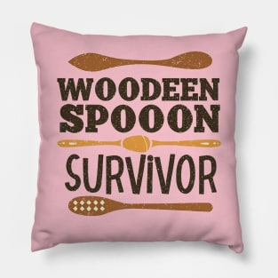 wooden spoon survivor Pillow