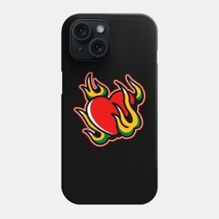 burning heart Tattoo Phone Case