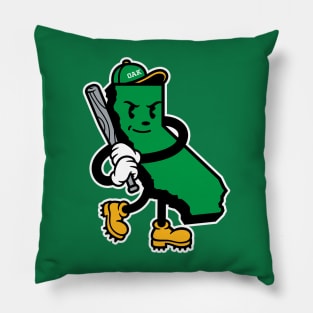 Oakland 'Oaktown Baseball State' Fan T-Shirt: Show Your East Bay Pride with a California Mascot Baseball Design! Pillow