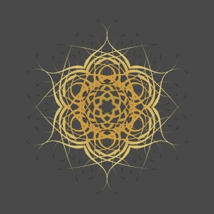 Mandala Geometry Fractal Sacred Yoga Art Mantra Good Vibe T-Shirt