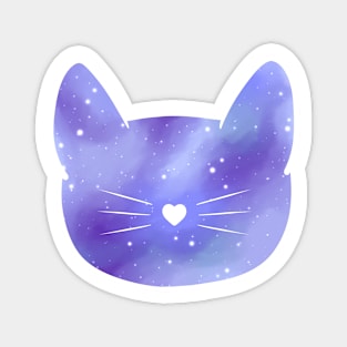 Kitty Blue Galaxy Magnet