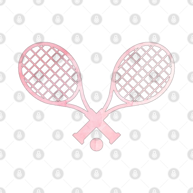 Tennis Racket Pink by hcohen2000