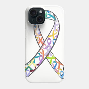 Awareness Ribbon - All Cancers Phone Case