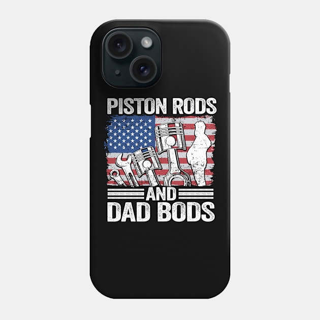 Piston Rods And Dad Bods Funny Mechanic Phone Case by Kuehni