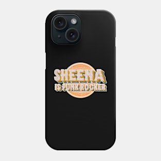 sheena is punk rocker retro look vinyl Phone Case