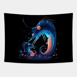 Blue Shrimp Mothers Day Tapestry