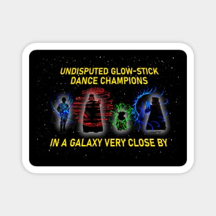 Undisputed Glow-Stick Dance Champions Magnet