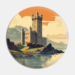 Ireland Retro Travel Style Pin