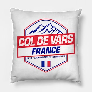 Col de Vars Cycling France Pillow