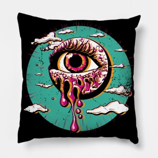 All Cried Out Psychedelic Art Pillow