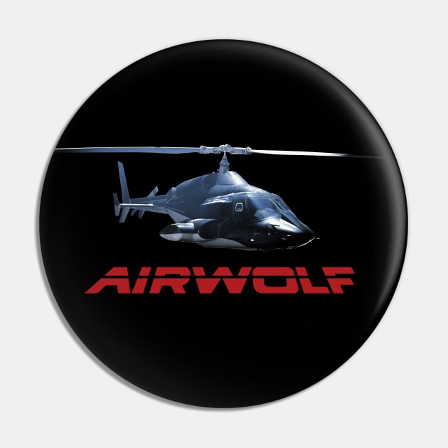 Retro Airwolf Pin by Treherne