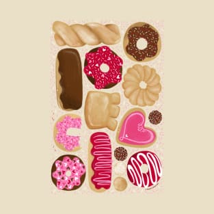Donuts Party - yummy allover pattern design with sprinkles T-Shirt