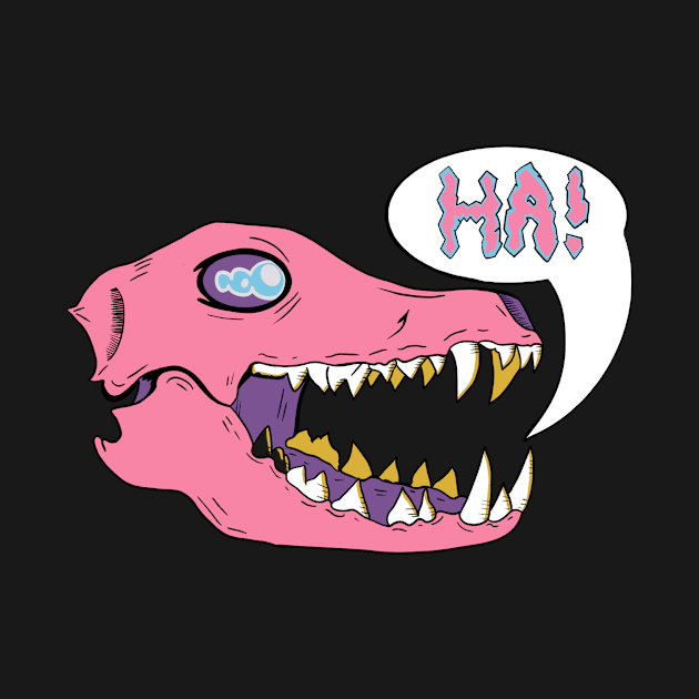 Pastel laughing skull by Freeflight08