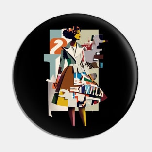 Fashion Collage Magazine Design Pin