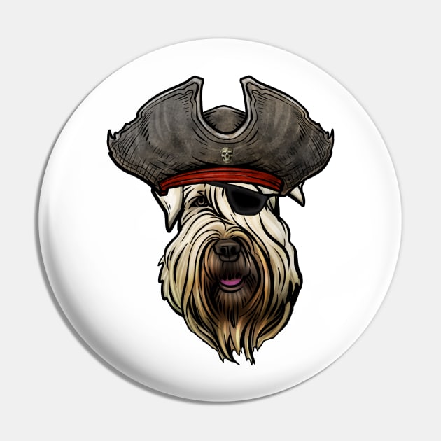 Soft Coated Wheaten Terrier Pirate Pin by whyitsme