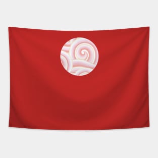 Pink Auspicious Waves Tapestry